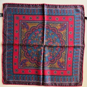 Vintage New Salvatore Ferragamo Pocket Square